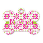 Suzani Floral Bone Shaped Dog ID Tag (Personalized)