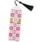 Suzani Floral Bookmark with tassel - Flat