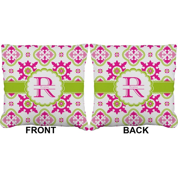 Suzani Floral Burlap Pillow Approval