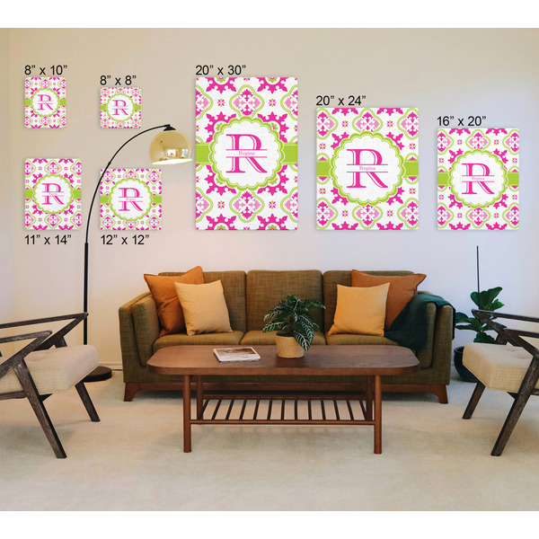 Suzani Floral Canvas Prints - Multiple Sizes