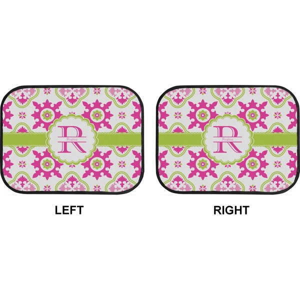 Suzani Floral Car Floor Mats (Back Seat) (Approval)