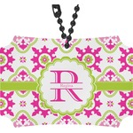 Suzani Floral Rear View Mirror Ornament (Personalized)