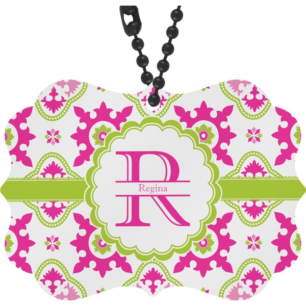 Custom Suzani Floral Rear View Mirror Charm (Personalized)