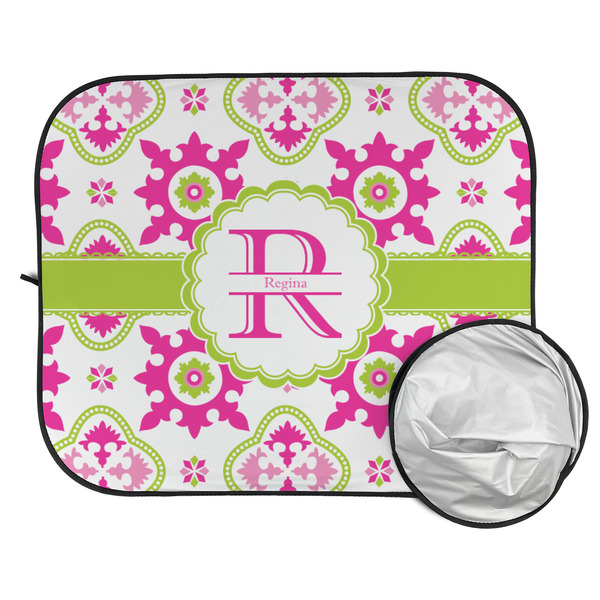 Suzani Floral Car Sun Shades - FOLDED & UNFOLDED