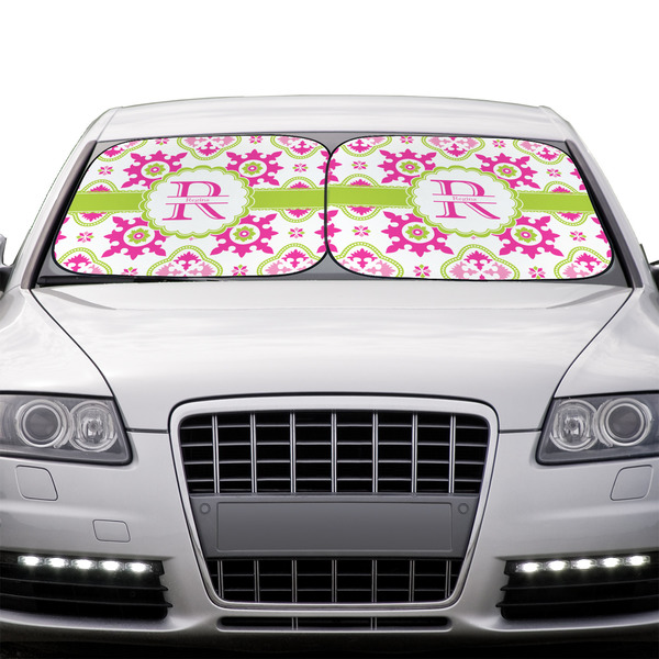 Suzani Floral Car Sun Shades - IN CONTEXT