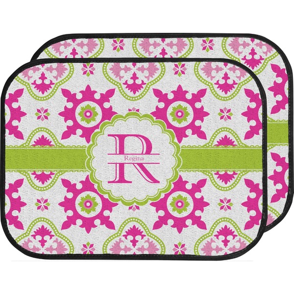 Suzani Floral Custom Car Floor Mats Set (2Front & 2Back)