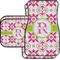 Suzani Floral Car Floor Mats Set - 2 Front & 2 Back (Personalized)