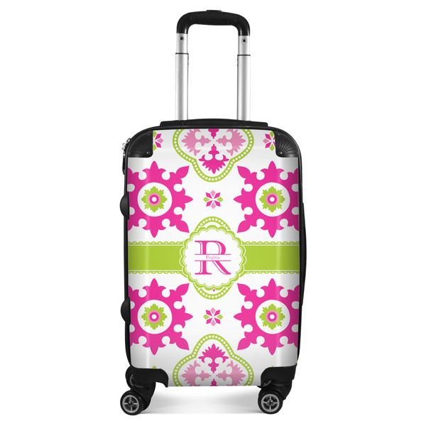 Custom Suzani Floral Suitcase - 20" Carry On (Personalized)