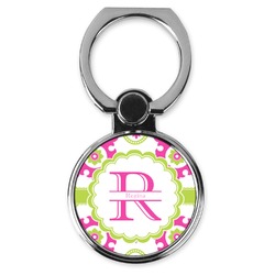 Suzani Floral Cell Phone Ring Stand & Holder (Personalized)