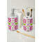Suzani Floral Ceramic Bathroom Accessories - LIFESTYLE (toothbrush holder & soap dispenser)