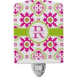 Suzani Floral Ceramic Night Light (Personalized)