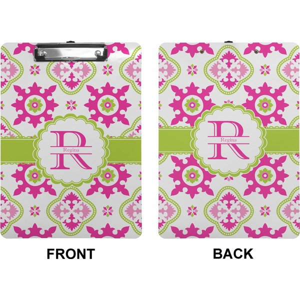 Suzani Floral Clipboard (Letter) (Front + Back)