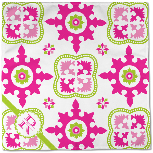 Suzani Floral Cloth Napkins - Personalized Dinner (Full Open)
