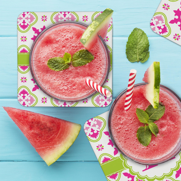 Suzani Floral Coaster Set - LIFESTYLE