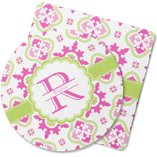 Custom Suzani Floral Rubber Backed Coaster (Personalized)