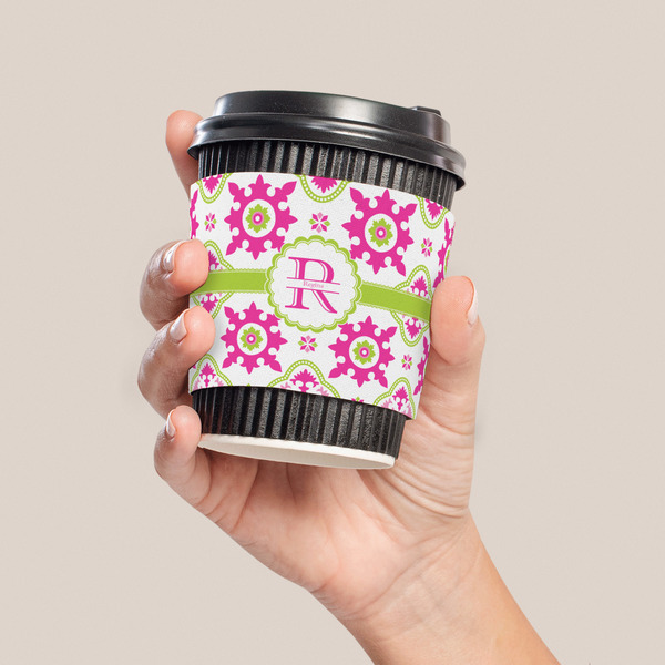 Suzani Floral Coffee Cup Sleeve - LIFESTYLE