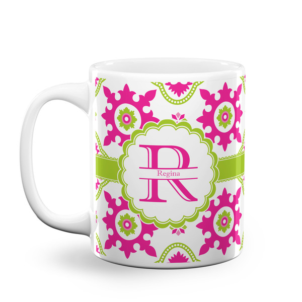 Custom Suzani Floral Coffee Mug (Personalized)