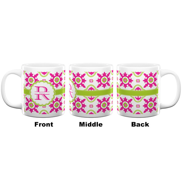 Suzani Floral Coffee Mug - 20 oz - White APPROVAL