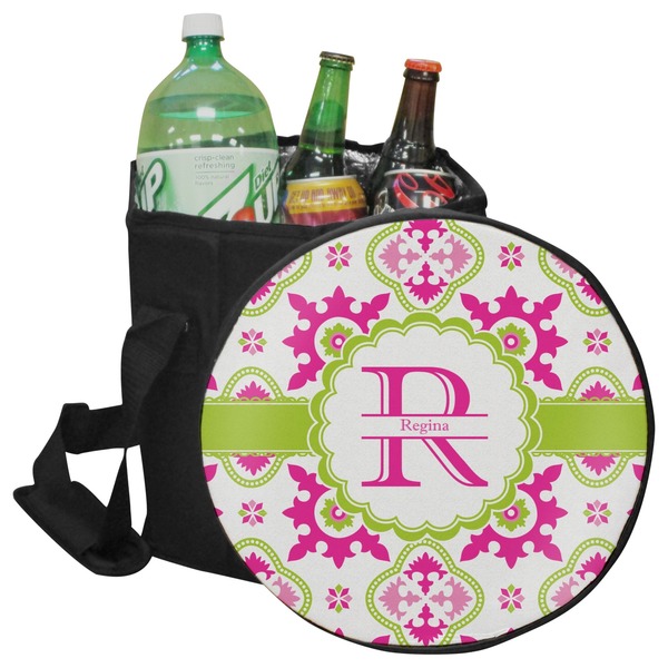 Custom Suzani Floral Collapsible Cooler & Seat (Personalized)