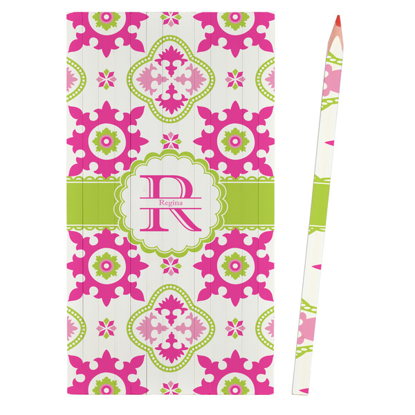 Suzani Floral Colored Pencils - Front View