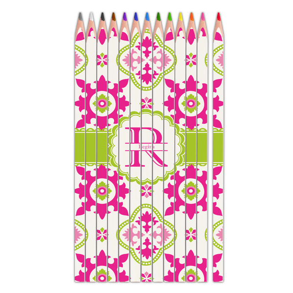 Custom Suzani Floral Colored Pencils (Personalized)