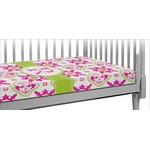 Suzani Floral Crib Fitted Sheet (Personalized)