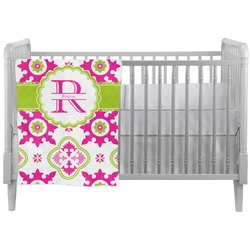 Suzani Floral Crib Comforter / Quilt (Personalized)