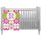 Suzani Floral Crib Comforter / Quilt (Personalized)