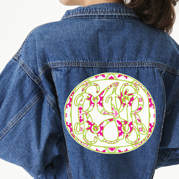 Custom Suzani Floral Twill Iron On Patch - Custom Shape - 3XL (Personalized)
