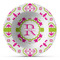 Suzani Floral Plastic Bowl - Microwave Safe - Composite Polymer (Personalized)