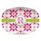 Suzani Floral Plastic Platter - Microwave & Oven Safe Composite Polymer (Personalized)