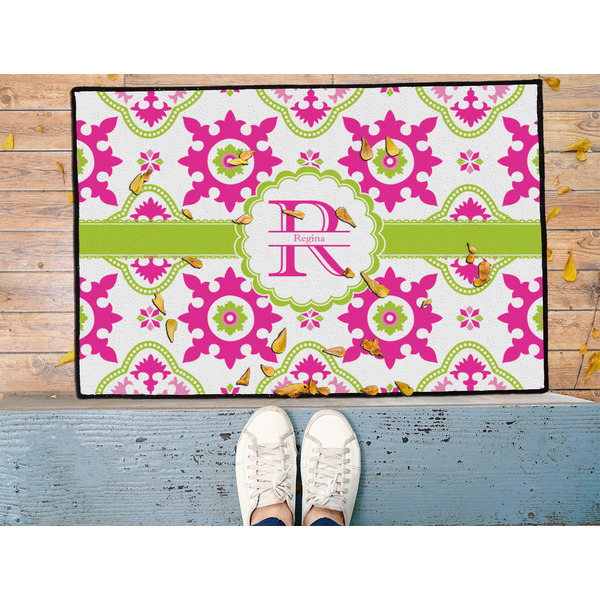 Suzani Floral Door Mat - LIFESTYLE (Med)
