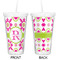 Suzani Floral Double Wall Tumbler with Straw - Approval