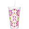 Suzani Floral Double Wall Tumbler with Straw (Personalized)