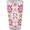 Suzani Floral Pint Glass - Full Color - Front View