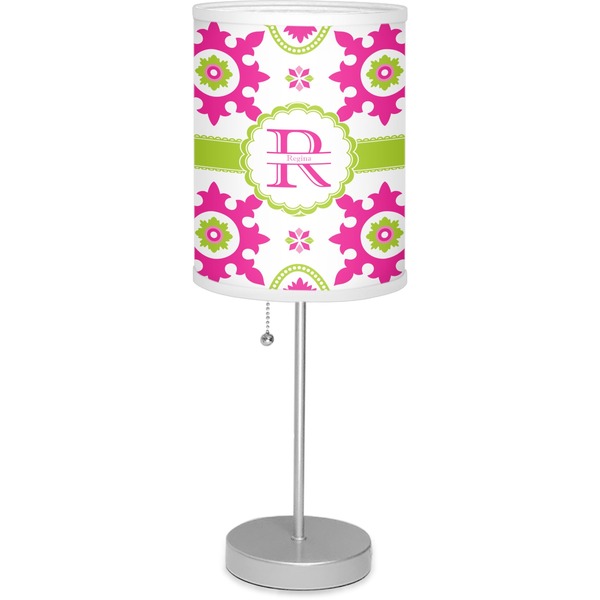 Custom Suzani Floral Lamp with Drum Shade (Personalized)