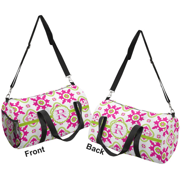 Suzani Floral Duffle bag small front and back sides