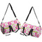 Suzani Floral Duffle bag small front and back sides