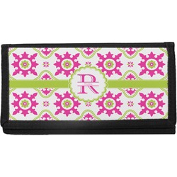 Suzani Floral Canvas Checkbook Cover (Personalized)