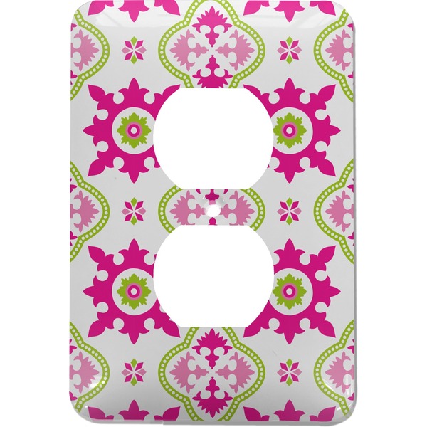 Custom Suzani Floral Electric Outlet Plate