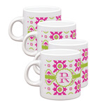 Suzani Floral Single Shot Espresso Cups - Set of 4 (Personalized)