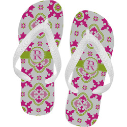 Suzani Floral Flip Flops - Large (Personalized)