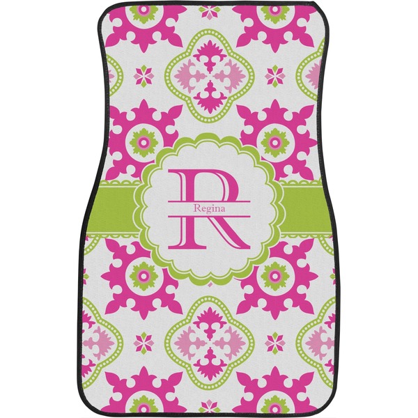 Suzani Floral Custom Car Floor Mats (Front Seat)