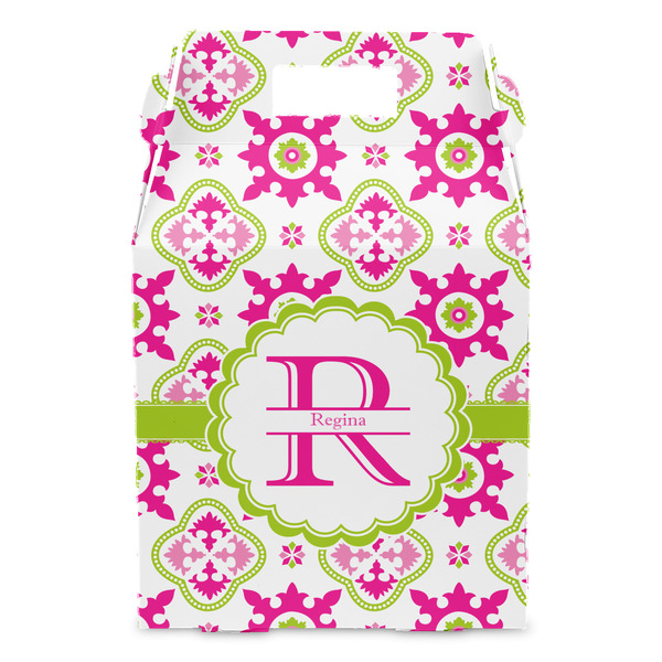 Suzani Floral Gable Favor Box - Front