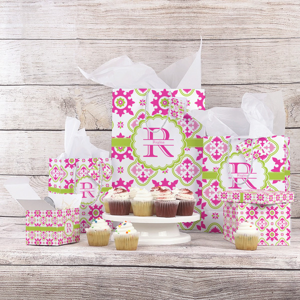 Suzani Floral Gift Bags - In Context