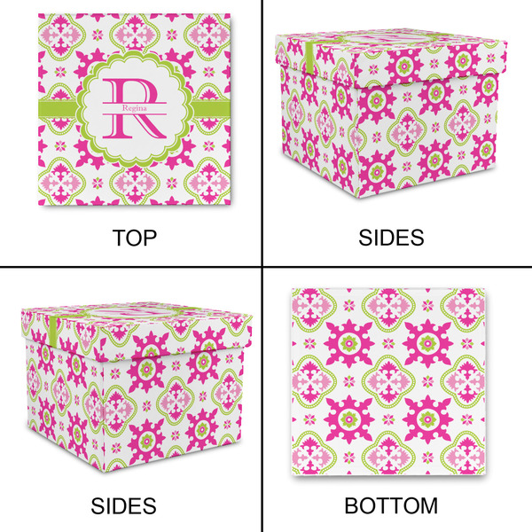 Suzani Floral Gift Boxes with Lid - Canvas Wrapped - Medium - Approval