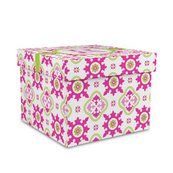 Suzani Floral Gift Box with Lid - Canvas Wrapped - Medium (Personalized)