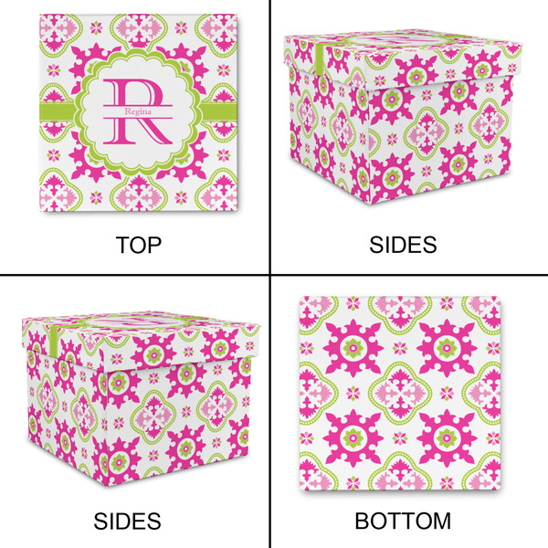 Suzani Floral Gift Boxes with Lid - Canvas Wrapped - Small - Approval