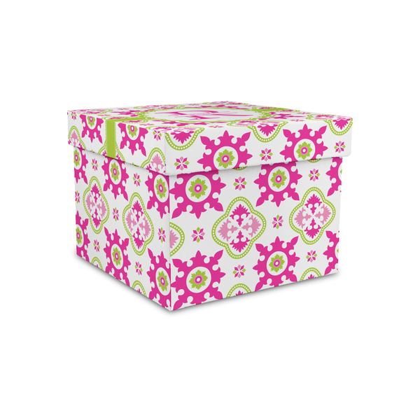 Custom Suzani Floral Gift Box with Lid - Canvas Wrapped - Small (Personalized)