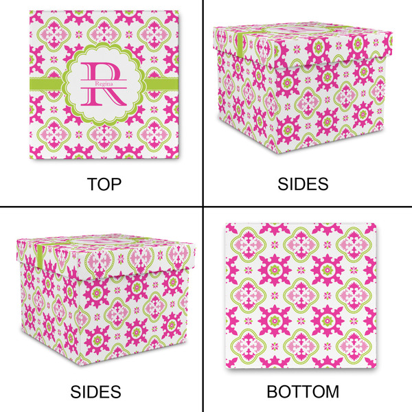 Suzani Floral Gift Boxes with Lid - Canvas Wrapped - X-Large - Approval